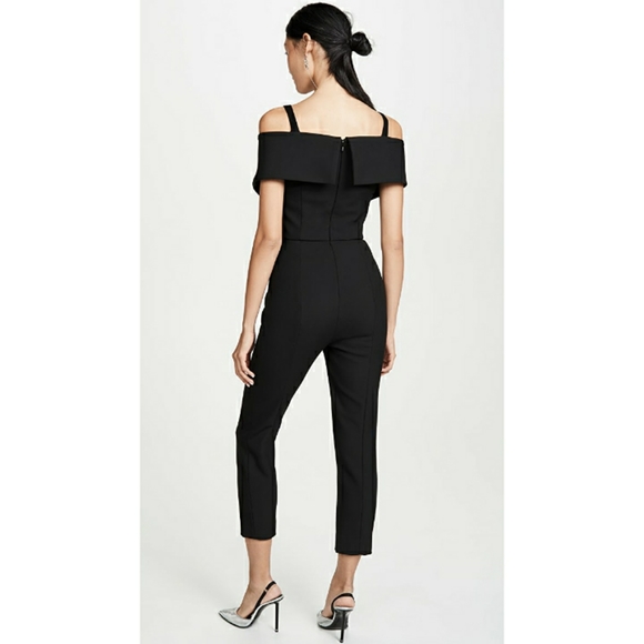 Cushnie et Ochs Off Shoulder Cropped Jumpsuit - Picture 2 of 7
